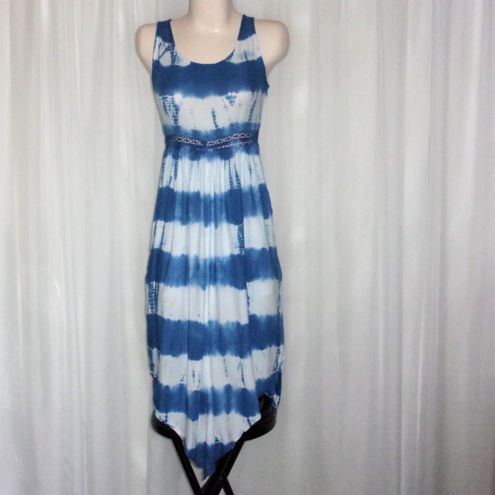 ARYNK Ombre Beach Sundress High Low Open Back XS